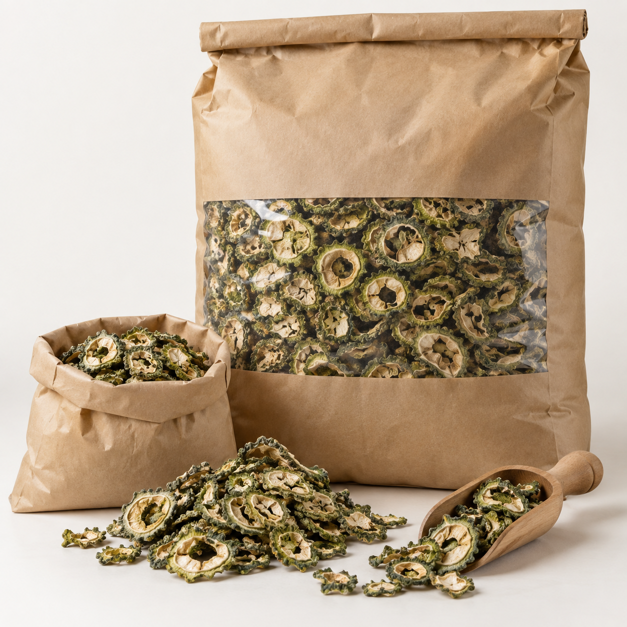 Dried bitter gourd karela bulk 5kg wholesale supply catalogue image