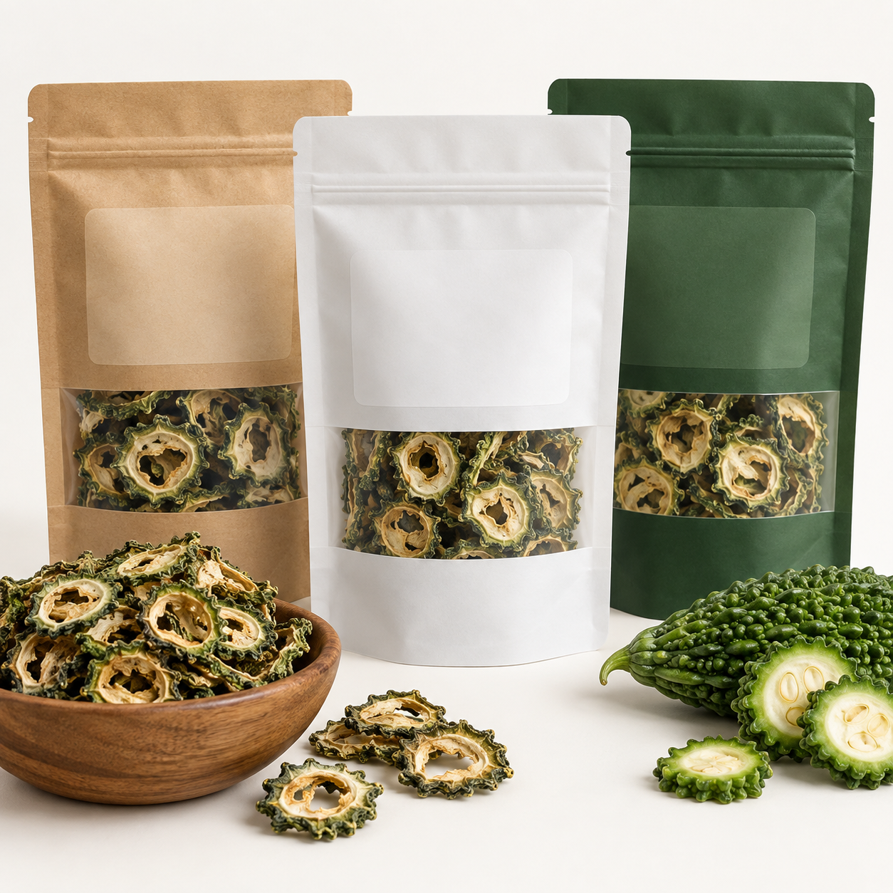 Private label dried bitter gourd karela customizable wholesale packaging catalogue image