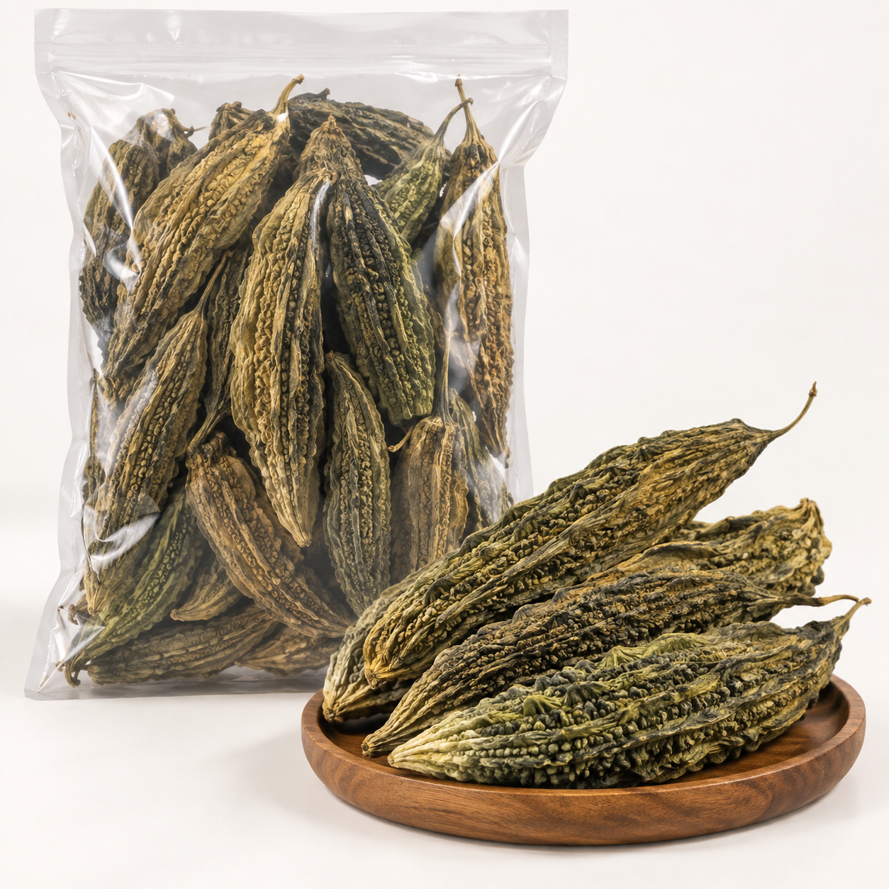 Large size dried bitter gourd karela bulk supply catalogue image