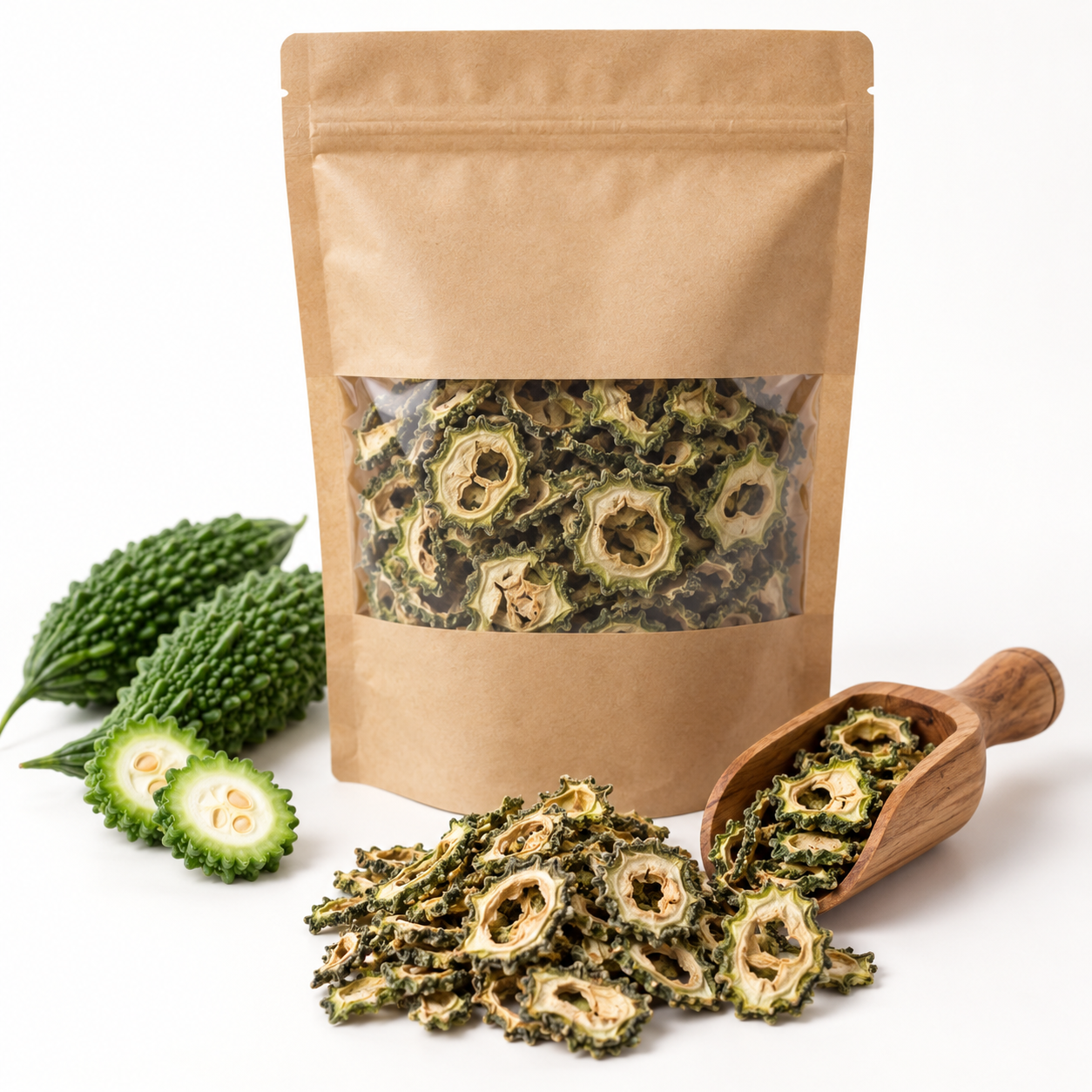 Dried bitter gourd karela wholesale sample pack 500g catalogue image