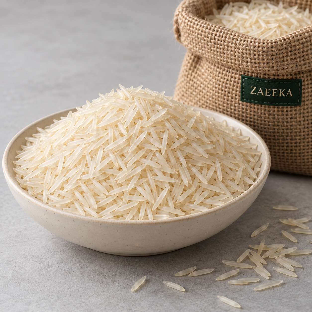 Illustrative 1509 Steam Basmati Rice for ZAEEKA wholesale enquiries