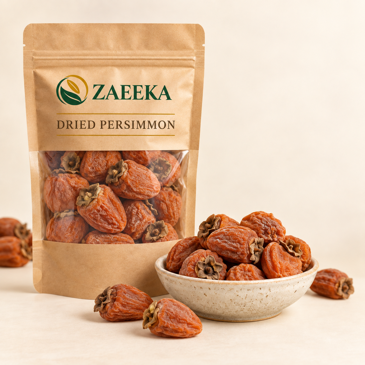 Dried Persimmon Export Grade A in Zaeeka packaging
