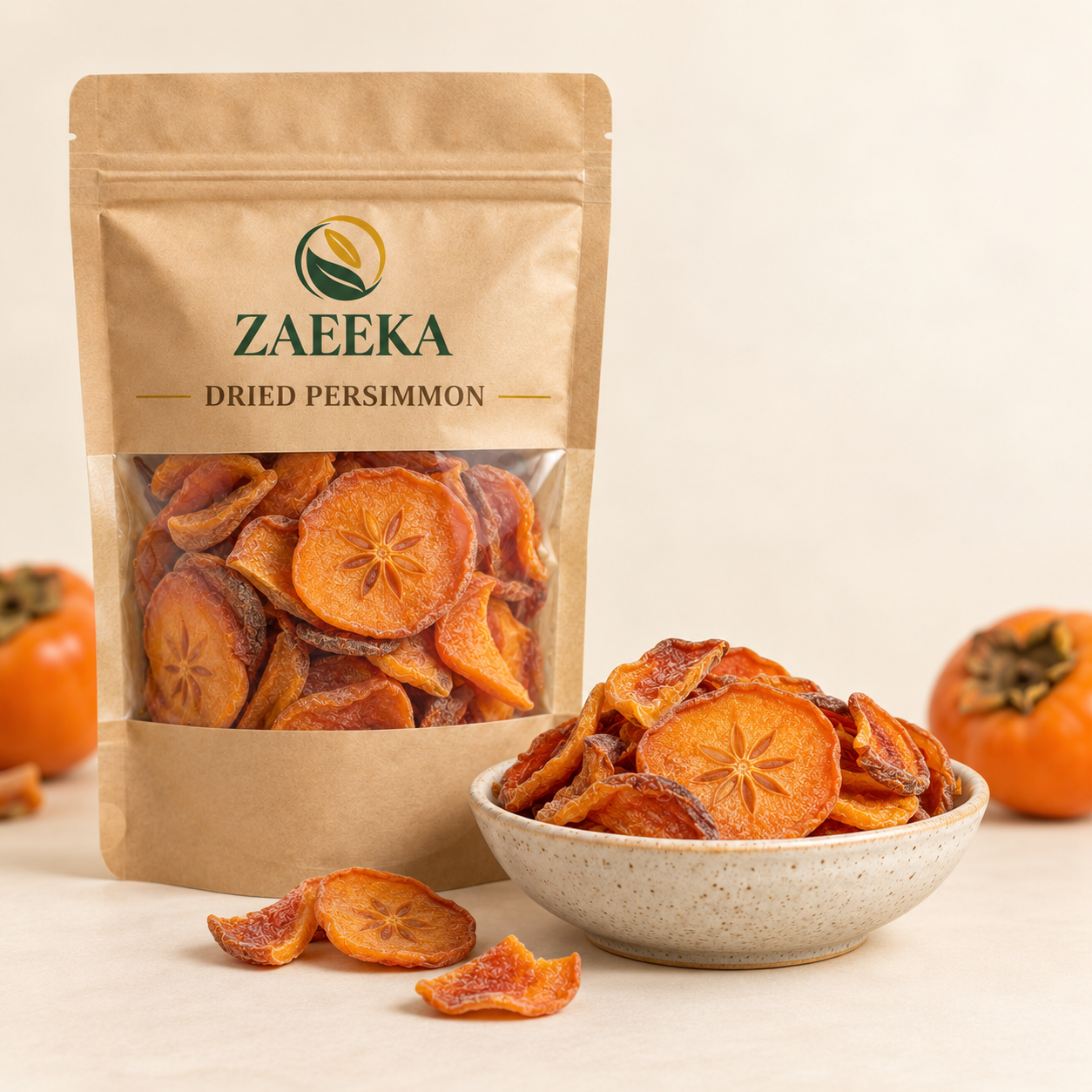 Dried Persimmon Export Grade B in Zaeeka packaging