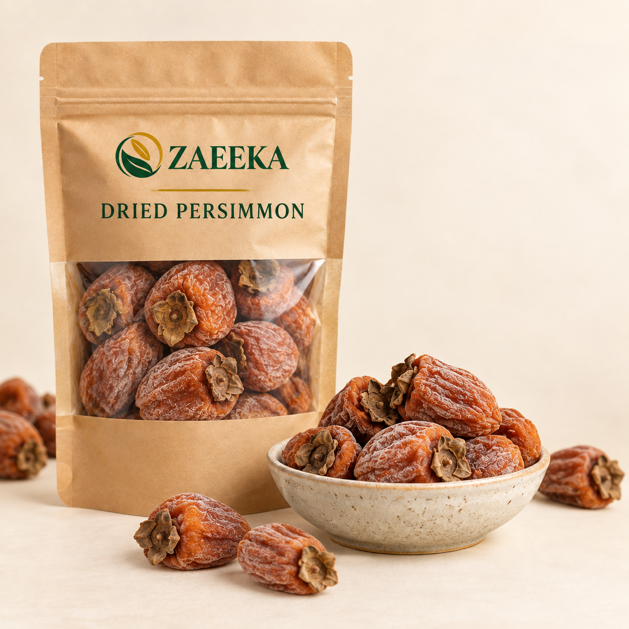 Premium Hunza Dried Persimmon in Zaeeka packaging